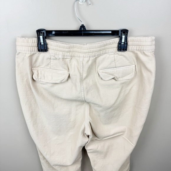 J. Crew Light Khaki Drawstring Hook and Bar Closure Cotton Chino Pants Size XL - Picture 4 of 9